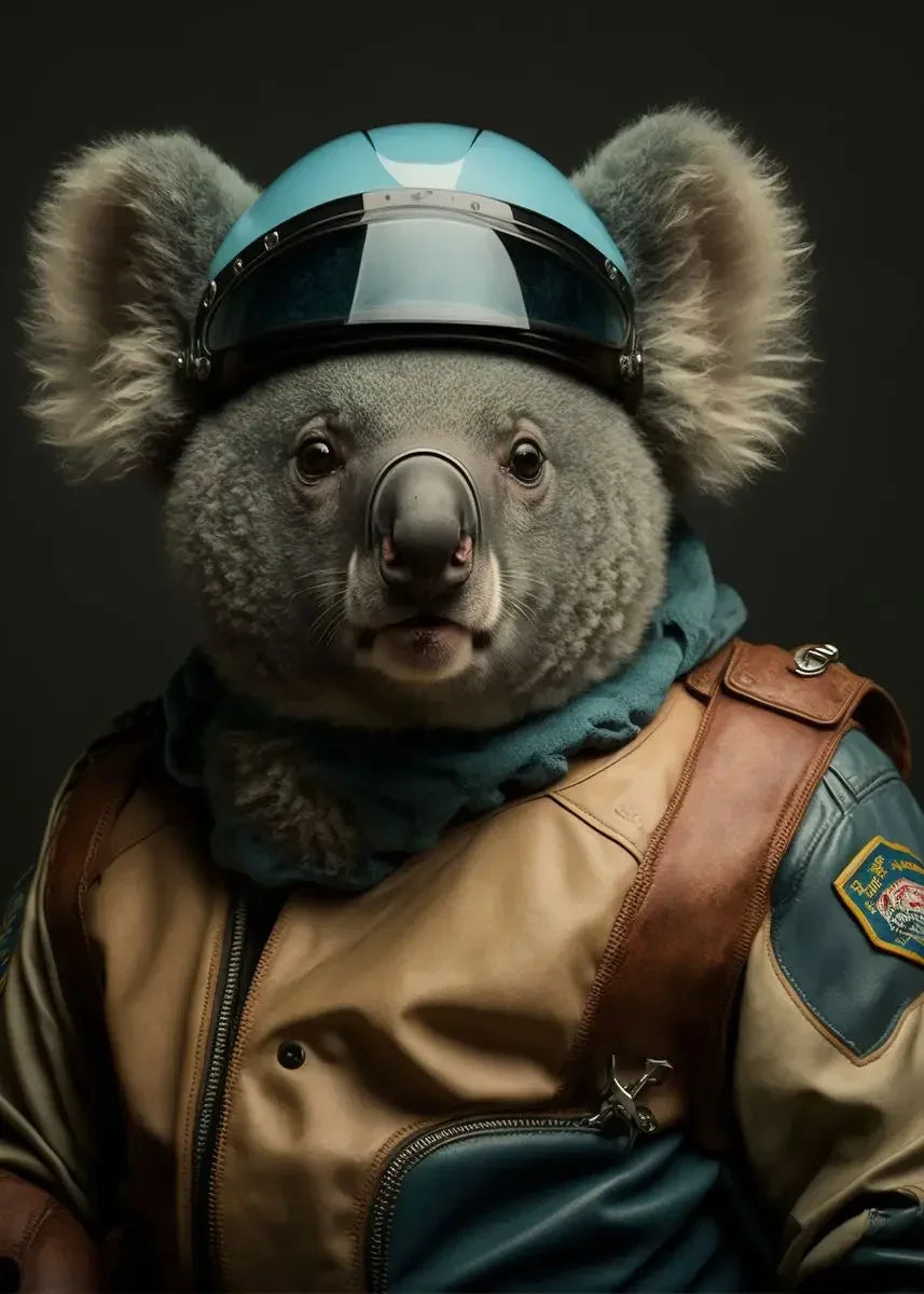Lustige Tier-Aviator-Poster-Drucke Löwe Tiger Elefant Reh Flugzeug Pilot Leinwandmalerei Wandkunst Für Wohnzimmer Wohnkultur