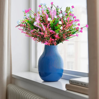 Frendorf | 10PCS Mischfarbe Künstliche Pflanzen – UV-beständige Fake Blumen für Außenpflanzen, Garten und Dekoration für zu Hause