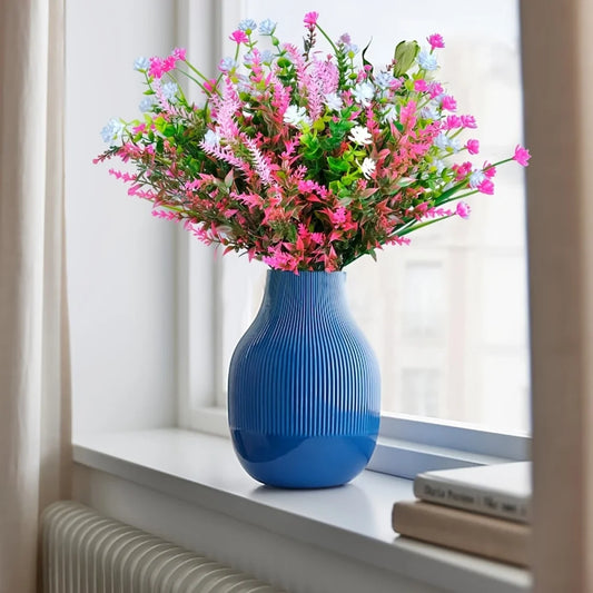 Frendorf | 10PCS Mischfarbe Künstliche Pflanzen – UV-beständige Fake Blumen für Außenpflanzen, Garten und Dekoration für zu Hause