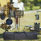 Wasserfestes Oxford-Stoff Zeltstocktasche: Multifunktionaler Camping-Organizer mit Griff zur Aufbewahrung - Ideales Trekkingstock-Zubehör
