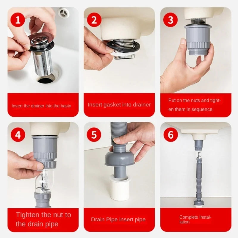 Frendorf | 360 Drain Easy Universal Overflow Abfluss Kit