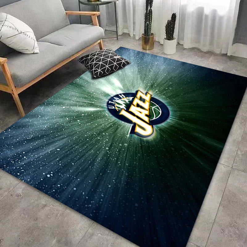 Frendorf | CourtComfort Rutschfester Küchenläufer | Waschbare Basketball-NBA Fußmatte | Teppich für Bad, Wohnzimmer & Flur