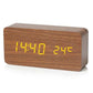 Frendorf | TimeWood | Digital Holz-Uhr mit LED-Display, Stille-Funktion & modernem Design