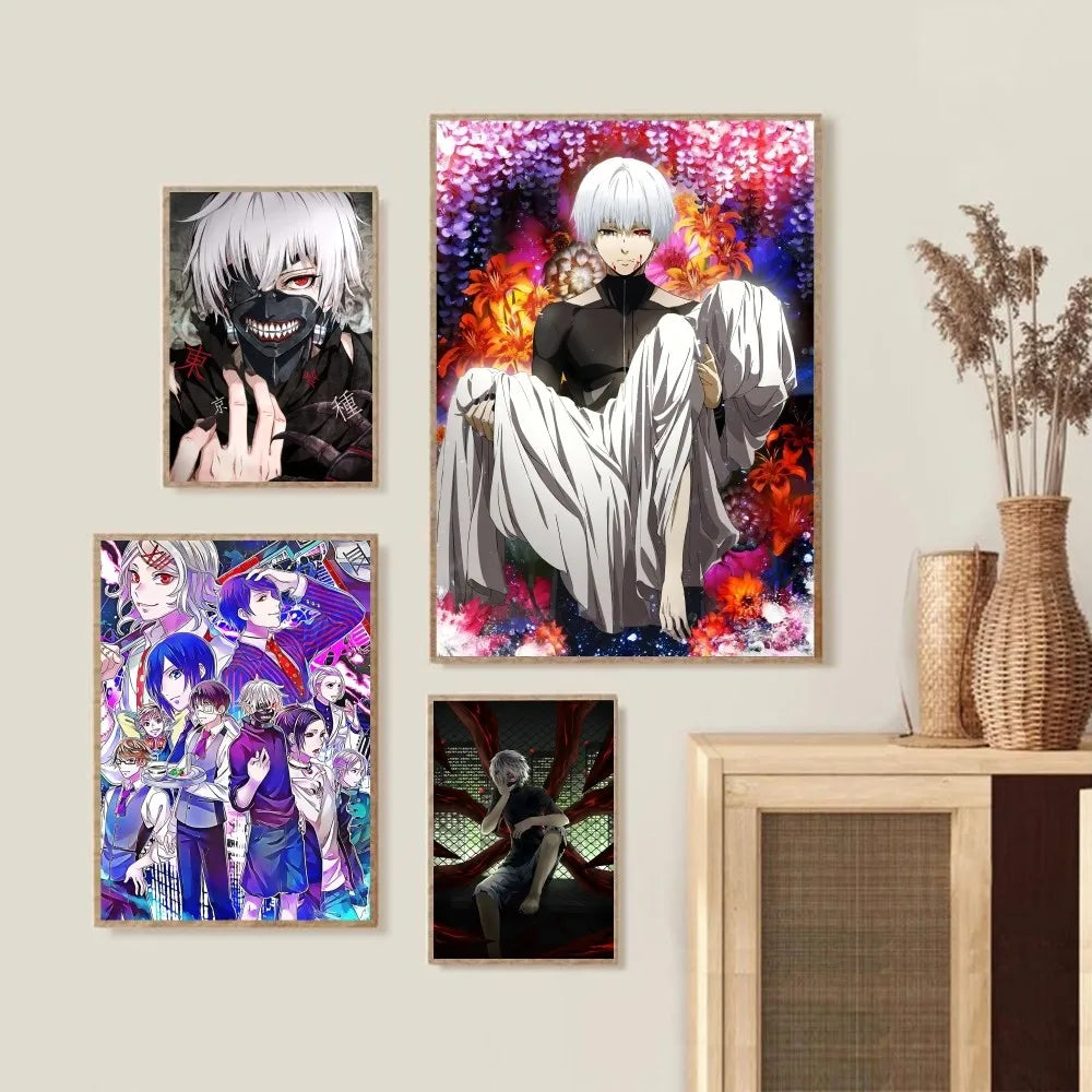 Tokyo Ghoul Anime Poster Wandkunst Wohnkultur Raumdekoration Digitale Malerei Wohnzimmer Restaurant Küchenkunst