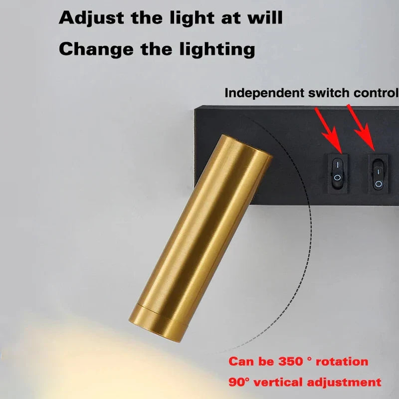 Frendorf | AuroraGleam Nordic Wandleuchte | Moderne LED-Wandlampe für Schlafzimmer & Wohnzimmer | Stilvolle Innenbeleuchtung