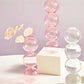 Pink Glass Taper Kerzenhalter