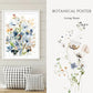 Frendorf | ArtisBloom Botanisches Aquarell Poster | Leinwanddruck mit Blumen & Blättern | Wandkunst für Wohnzimmer & Heimdekoration