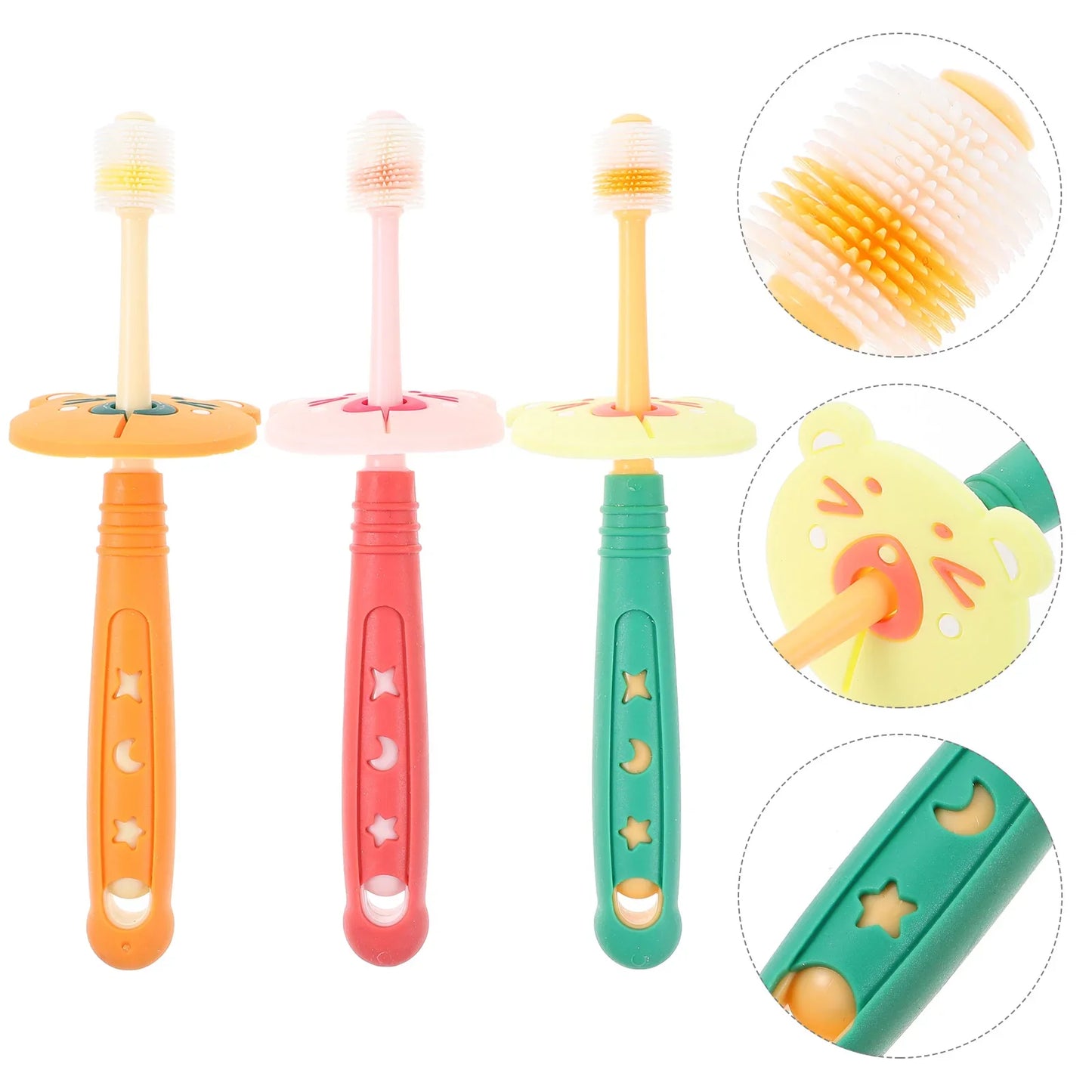 Frendorf | Baby Rundzahnbürste mit 360° Borsten – Lernzahnbürste für Kleinkinder & Babys