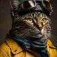 Lustige Tier-Aviator-Poster-Drucke Löwe Tiger Elefant Reh Flugzeug Pilot Leinwandmalerei Wandkunst Für Wohnzimmer Wohnkultur