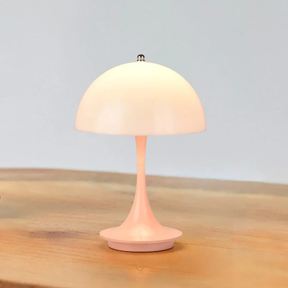 Pilz-Tischlampe, PC, leuchtender Lampenschirm, wiederaufladbare Schreibtischlampe, Schlafzimmer, Nachttisch, dekoratives Nachtlicht