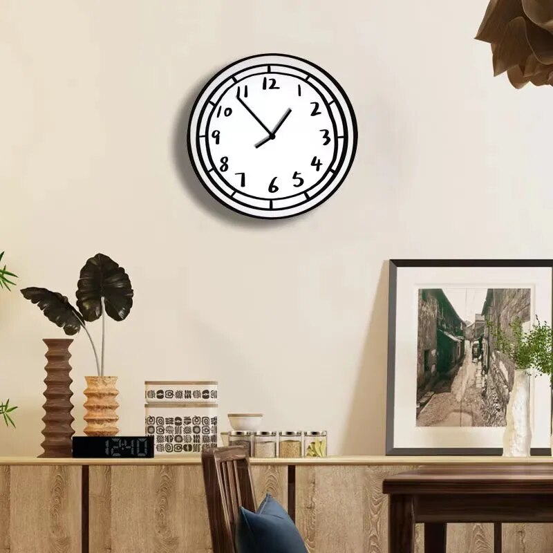 2D Comic Buch Wanduhr