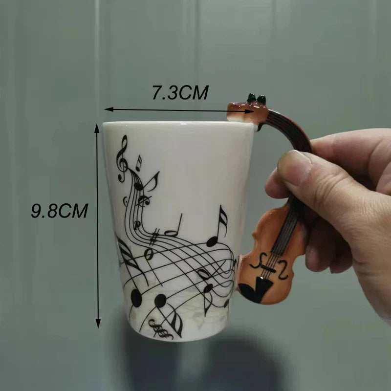 Frendorf | CupBuddy Niedliche Cartoon-Keramiktasse | Kaffeetasse & Milchteebecher | Frühstückstasse als Geschenkidee & Trinkgeschirr