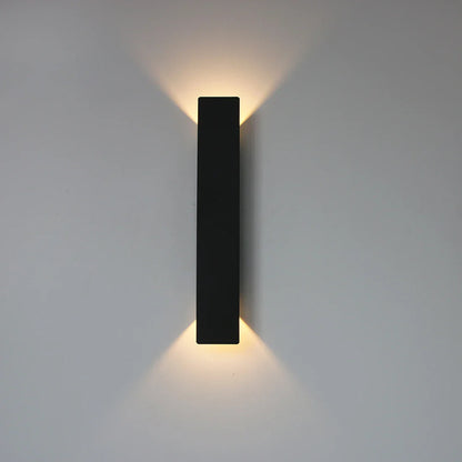 Frendorf | 18W LED Wandleuchte – Moderne Auf- und Abwärts-Wandleuchte für Schlafzimmer, Wohnzimmer, Küche und Eingangsbereich, Schwarz & Weiß, 2-Lichtquelle