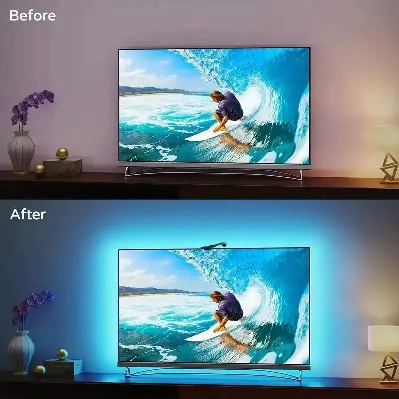 Frendorf | TV Hintergrundbeleuchtung Synchronisieren Heimkino LED Streifen