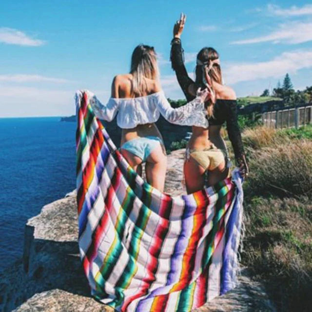 Buntes mexikanisches Serape-Decke