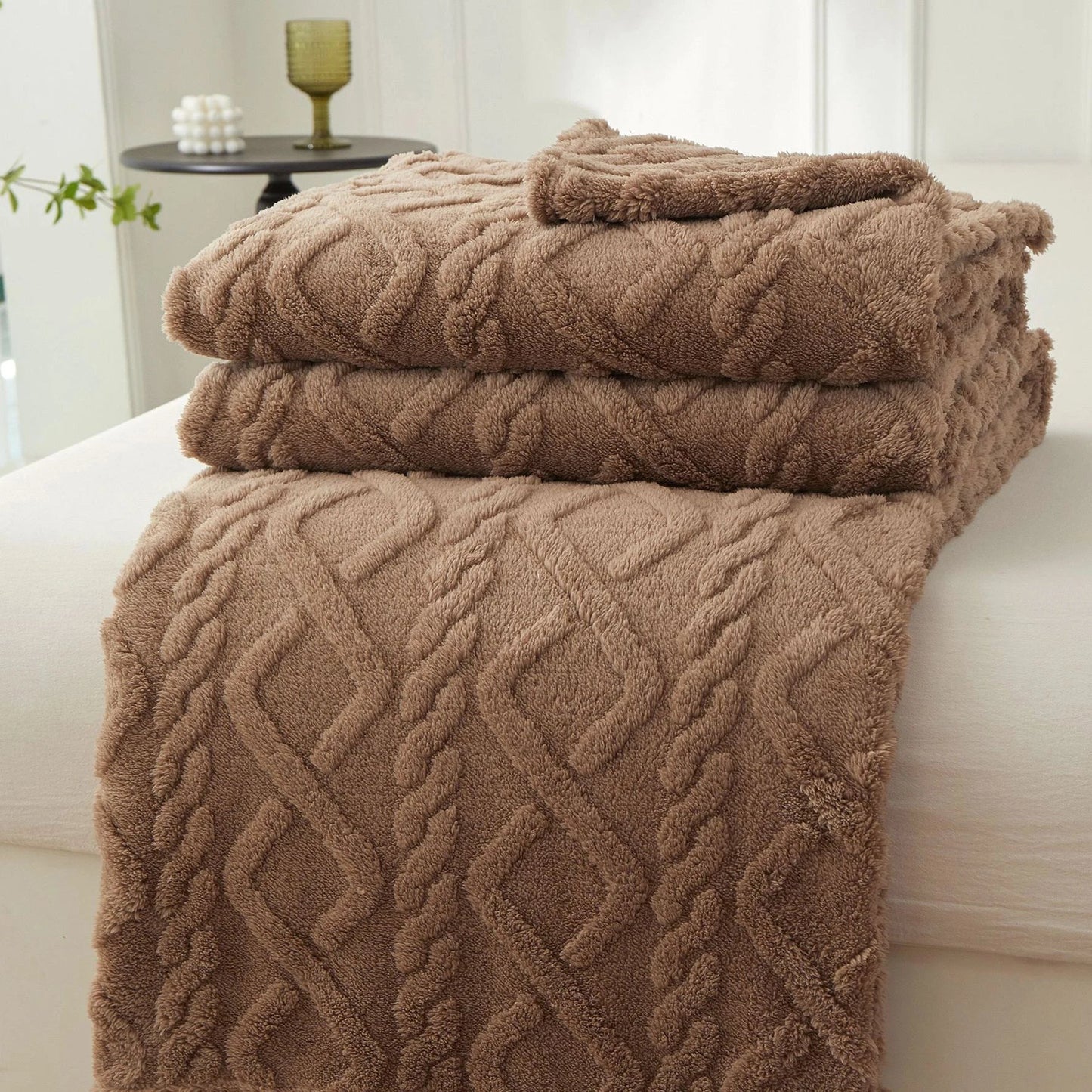 Dicke Fleece Warme Decke