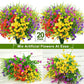 Frendorf | 20 Bündel UV-beständige Outdoor-Kunstblumen – Künstliche Plastikblumen für Zuhause, Garten und Hochzeitsdekoration