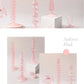 Pink Glass Taper Kerzenhalter