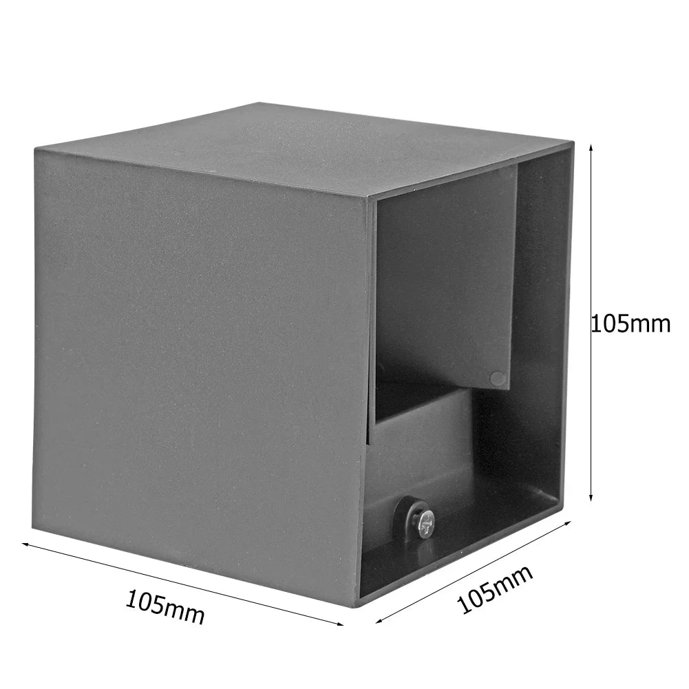 Frendorf | 12W LED Wandleuchte – Wasserdichte Up & Down Außenbeleuchtung mit verstellbarem Lichtwinkel für Schlafzimmer, Wohnzimmer und Garten