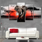 teiliges Wanddekor Elefant Sonnenuntergang Afrika Grasland Landschaft Poster