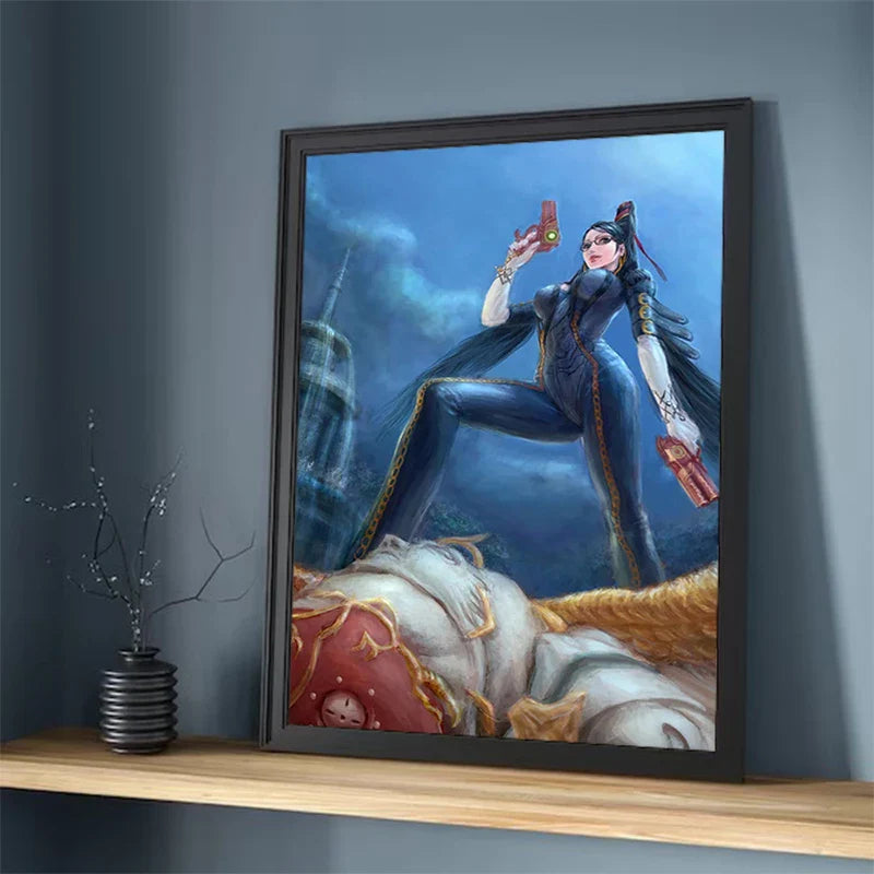 Painting on Canvas Wall Art B-Bayonetta Decorative Pictures for Living Room Decor Home Decoration Interior Paintings Poster the