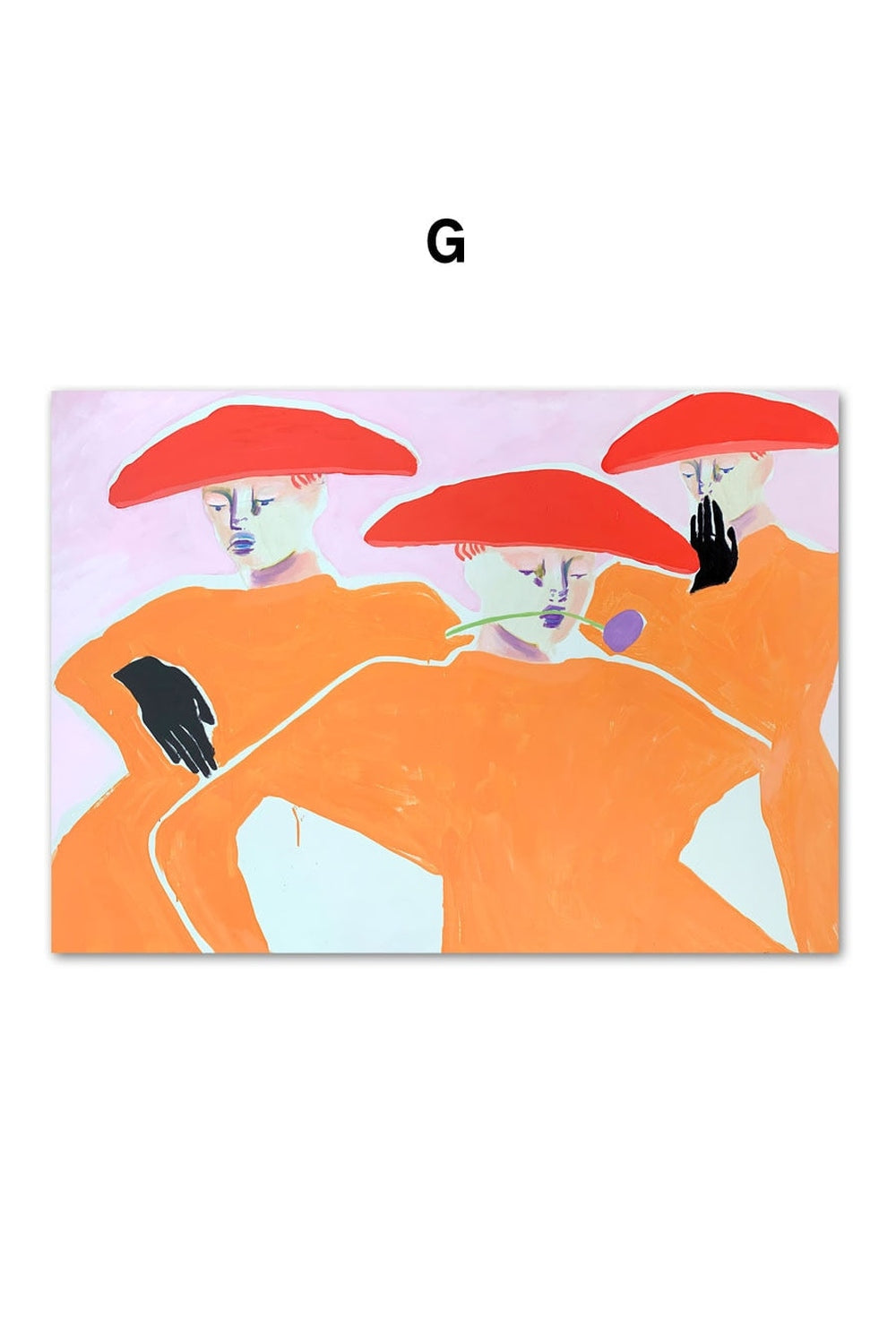 Abstract Frau Thema Leinwand Poster