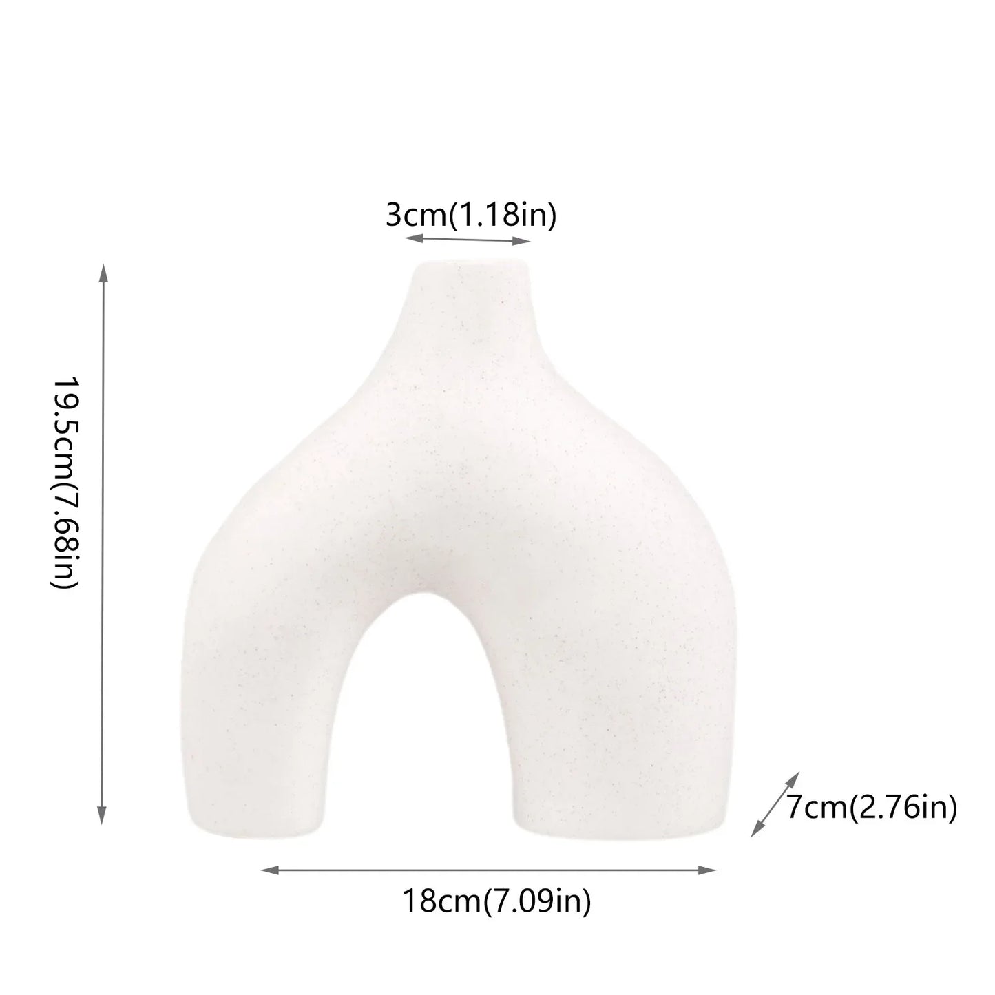Moderne nordische Vase für Zuhause & Büro (Blumen oder Dekor)
