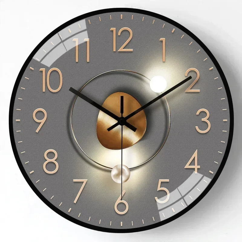 Frendorf | SilentTime - Digitaler Wanduhr im klassischen Stil - 8 Zoll