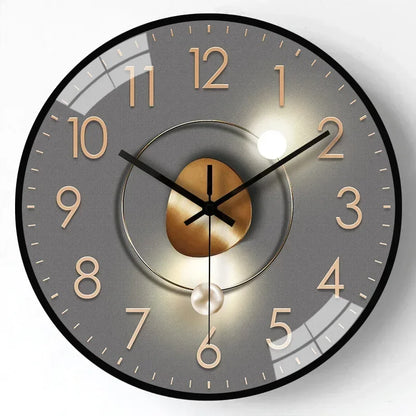 Frendorf | SilentTime - Digitaler Wanduhr im klassischen Stil - 8 Zoll