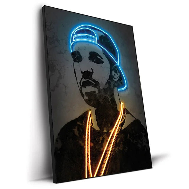 Hip Hop Sänger Abstrakte Wandkunst Gemälde
