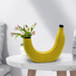 Bananenvase, Blumenvase aus Kunstharz, niedliche Bananenform, dekorative Tischvase für Blumenarrangements, Wohnzimmer, Schlafzimmer, Heimdekoration