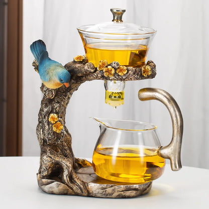 Kung Fu Teekanne Haushalt magnetische Absaugung halbautomatische faule Teezubereitung Werkzeug Glas Tee-Set