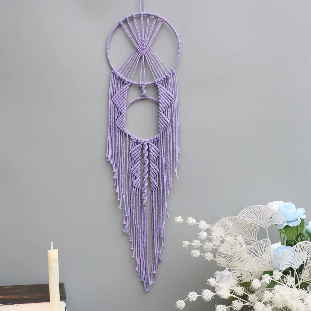 Dream Catchers Boho Home Decor Macrame Handmade Wall Hangings Ramadan Baby Bedroom Nordic Room Kids Nursery Ornament Gift
