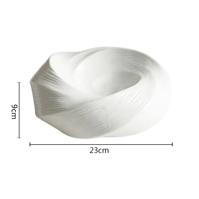 Frendorf | SwirlDish Moderne Keramikschale | Vielseitige Dessert- und Suppenschale | Robuste Qualität