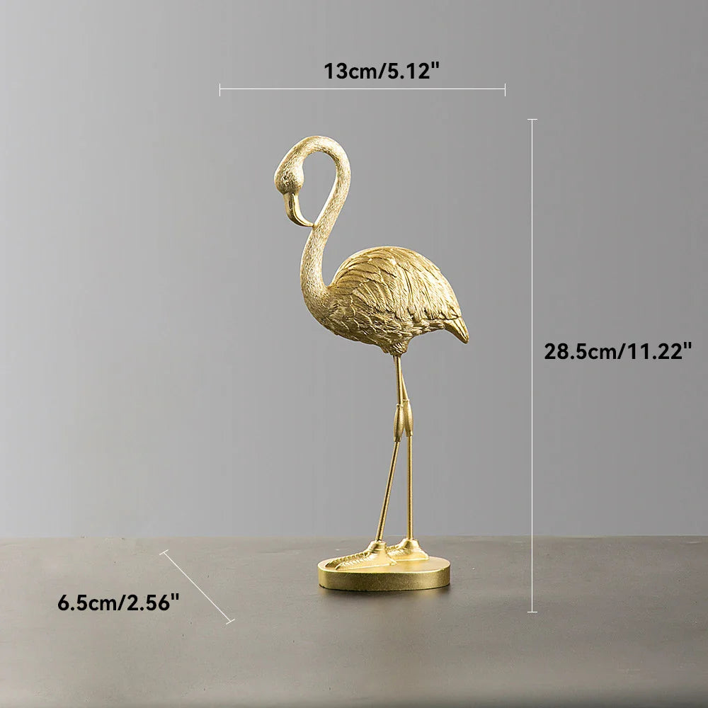 Nordic Flamingo Figurine Figure Statue Sculpture Living Room Office Wedding Party Ornaments Home Decor Decoration Accessories