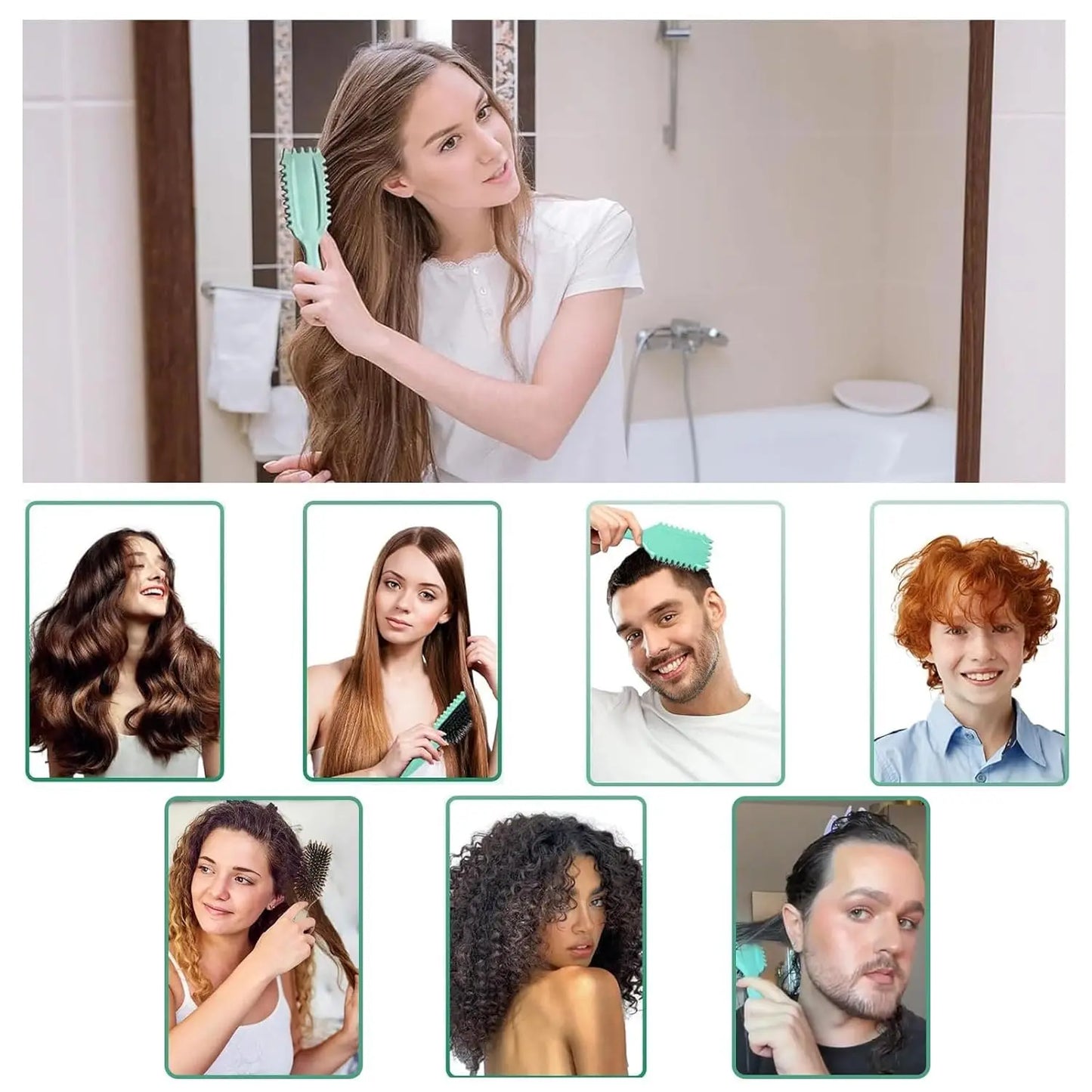 Frendorf | Bounce Curl Define Styling Brush Comb Shaping Herren Damen Reduzieren Zug Curl Trennung Für Definierte Locken