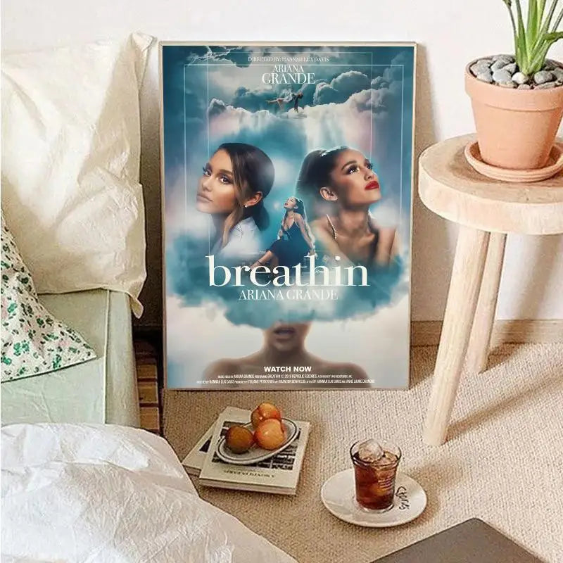 Beliebter Popsänger-Ariana Grande Poster Wandkunst Wohnkultur Zimmerdekor Digitale Malerei Wohnzimmer Restaurant Küchenkunst