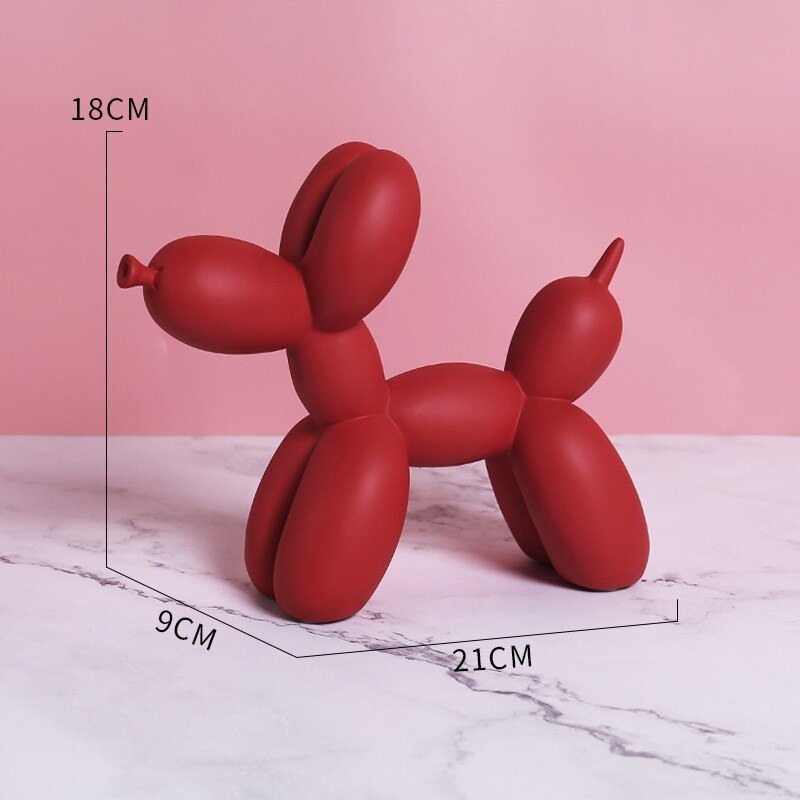 Wohnkultur Nordischen Stil Harz 21 cm Ballon Hund Wohnzimmer Veranda Dekoration Neue Home Dekorationen Kinder Geschenke Zimmer decor