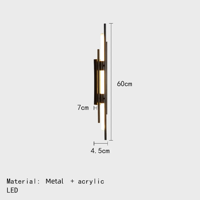 Exquisite nordische LED-Wandleuchte