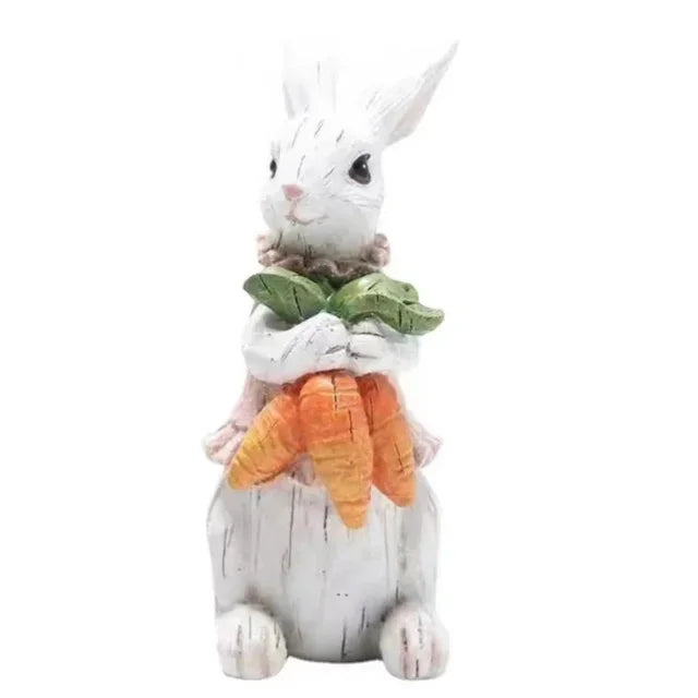 Osterdekoration DIY Strohkaninchen Exquisite Handgeschenke - Simulationskaninchen Wohn- und Gartenornamente für die Osterfeier