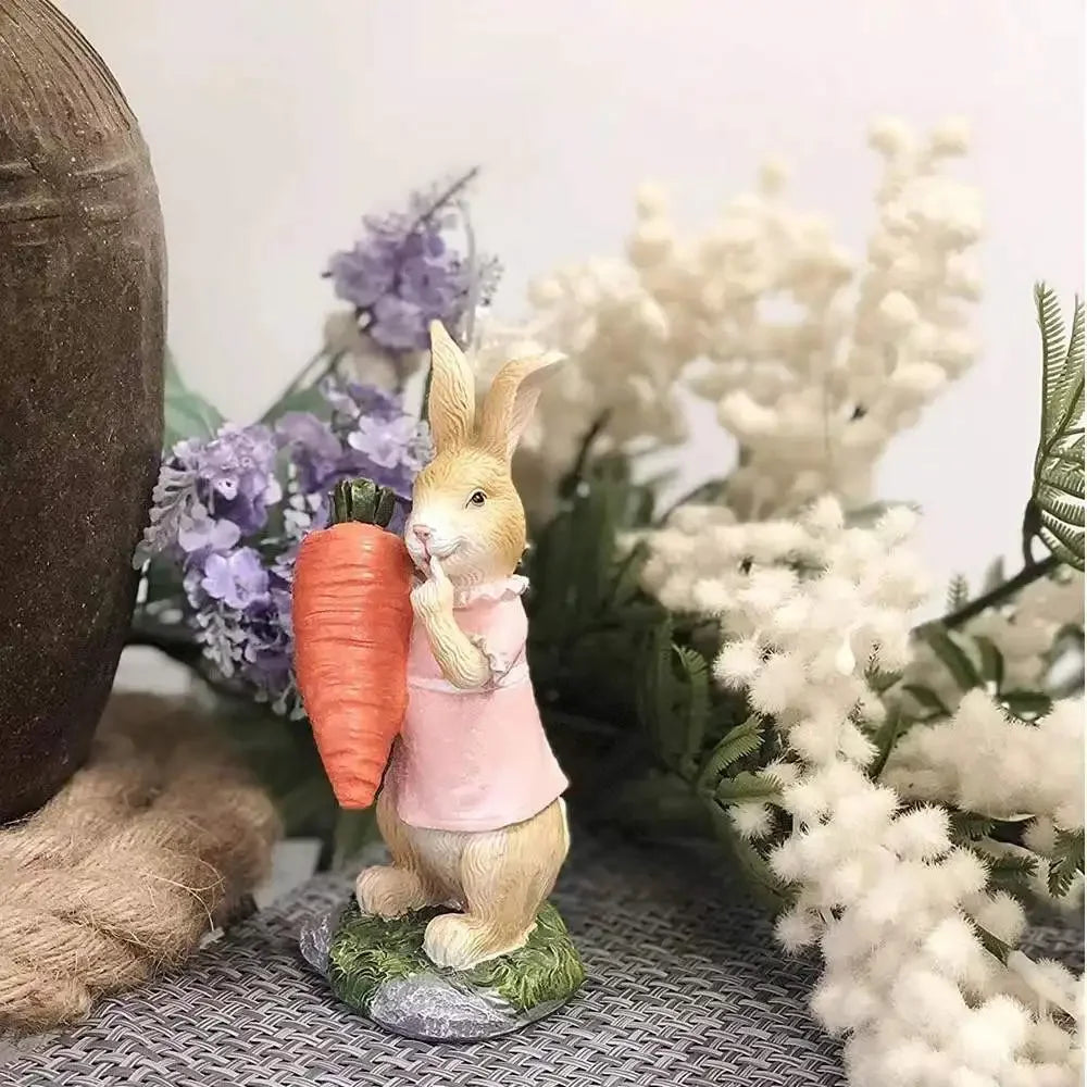 Osterdekoration DIY Strohkaninchen Exquisite Handgeschenke - Simulationskaninchen Wohn- und Gartenornamente für die Osterfeier