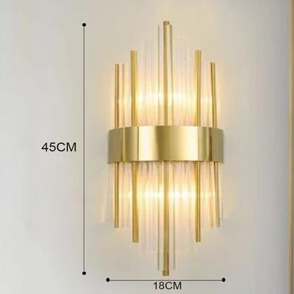 Elegante LED-Wandleuchte in Gold