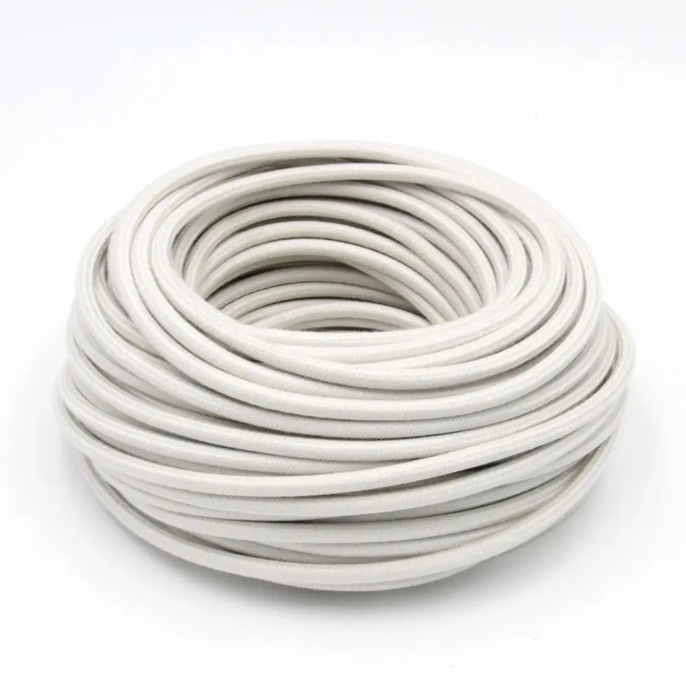 Frendorf | 2 Kern Vintage Textilstoff Elektrische Draht – Geflochtener Flex-Kabel für Beleuchtung (2m, 3m, 5m, 10m)