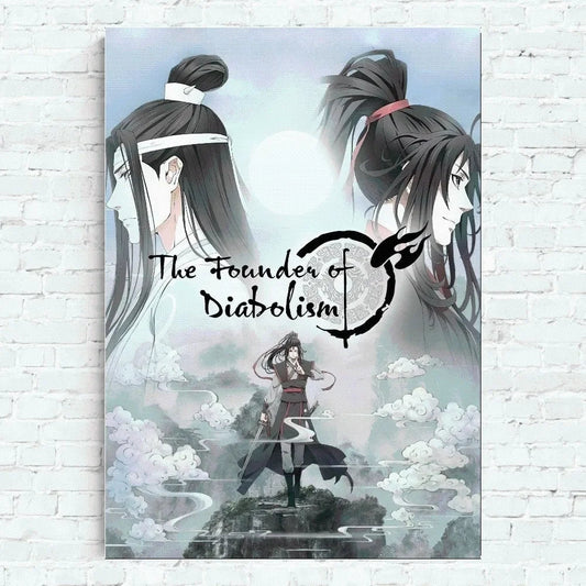 Comic Grandmaster of Demonic Cultivation Mo Dao Zu Shi Poster Haus Büro Wand Schlafzimmer Wohnzimmer Küche Dekoration Malerei