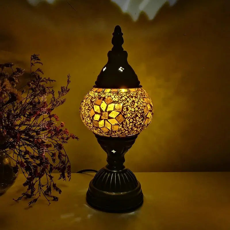 Frendorf | Sanftes Licht der Mosaik-Türkischen Lampe für eine warme Atmosphäre