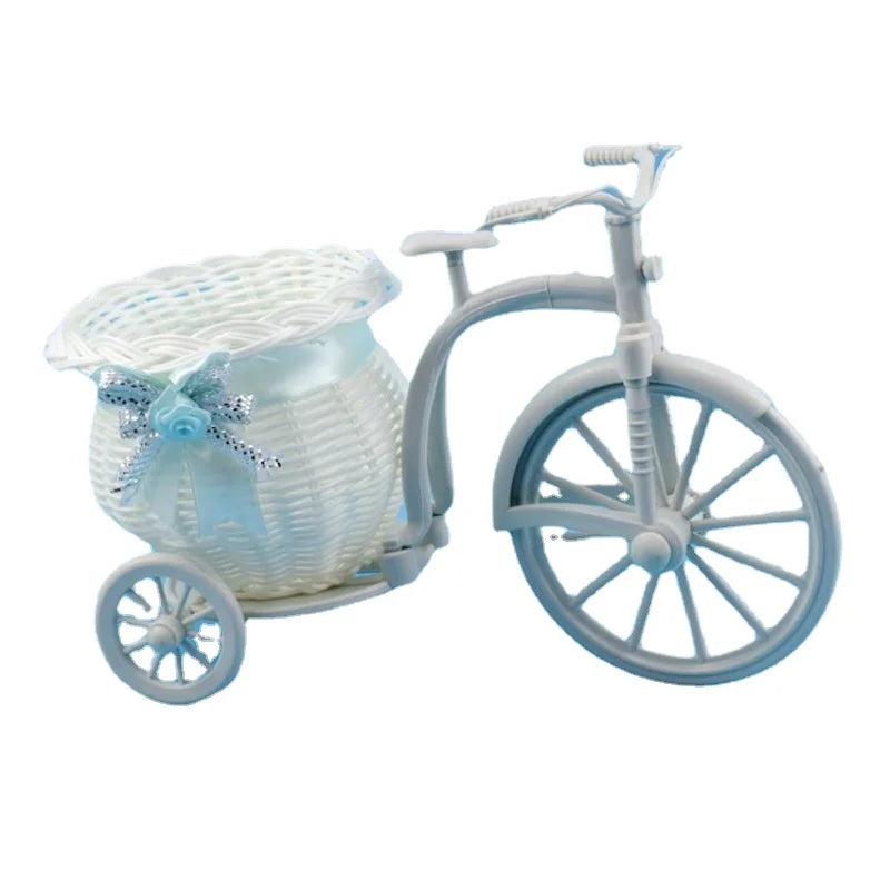 Frendorf | BlossomRide Dekoratives Fahrrad-Blumenkörbchen | Vintage Dreirad-Design | Perfekt für Hochzeitsdekorationen, Partys & Zuhause