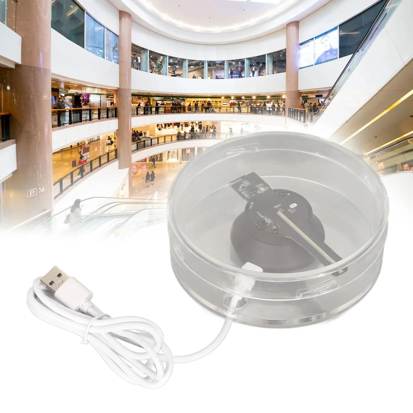 Frendorf | Mini 3D WiFi Display Fernbedienung Hologramm Fan