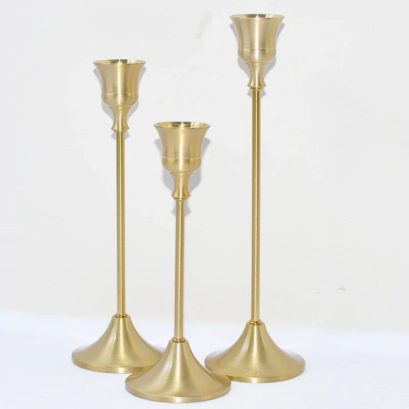 Nordic Stil Metall Kerzenhalter Einfache Schwarz Goldene Hochzeit Dekoration Bar Party Wohnzimmer Dekor Home Dekor Kerzenhalter