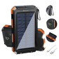 Frendorf | 20000mAh tragbare Solar-Powerbank mit Dual-USB und LED-Taschenlampe
