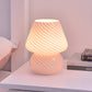 Ätherisch Glow - Kleine Glaspilz-Tischlampe